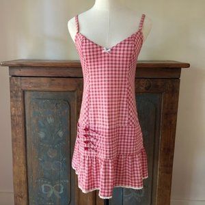 Betsey Johnson Plaid Swim Suit Coverup
